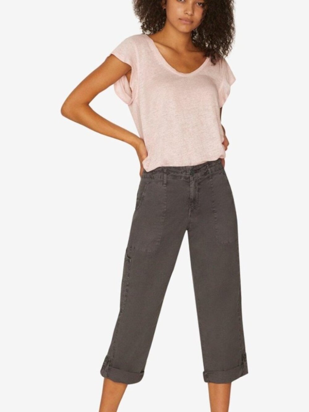 Sactuary Surplus Explorer Patch Pocket Cropped Pants Gray Size 27